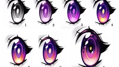 Anime eye coloring tutorial using colored pencils