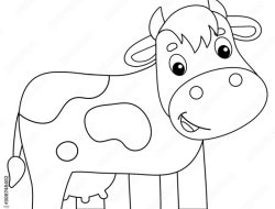 Animated Farm Animal Cow Coloring Pages