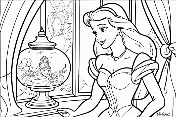 Anime disney characters coloring pages