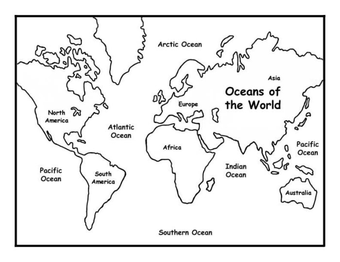 Continents and animals coloring pages printable