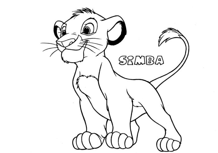 Lion king coloring book pages