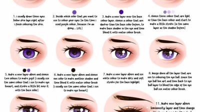 Anime Eye Coloring Tutorial 2 Ways