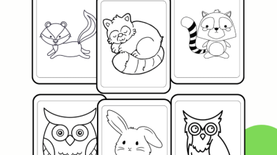 Cute Woodland Animal Coloring Pages Printable