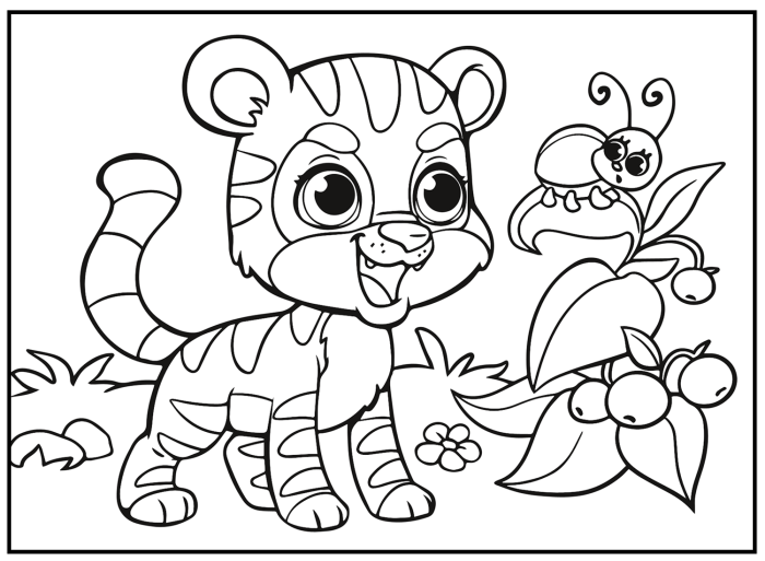 Cute kawaii animals coloring pages