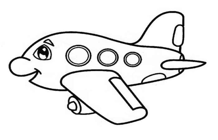 Animated tired plane on clock coloring