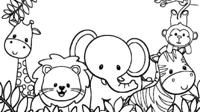 Animals zoo for coloring