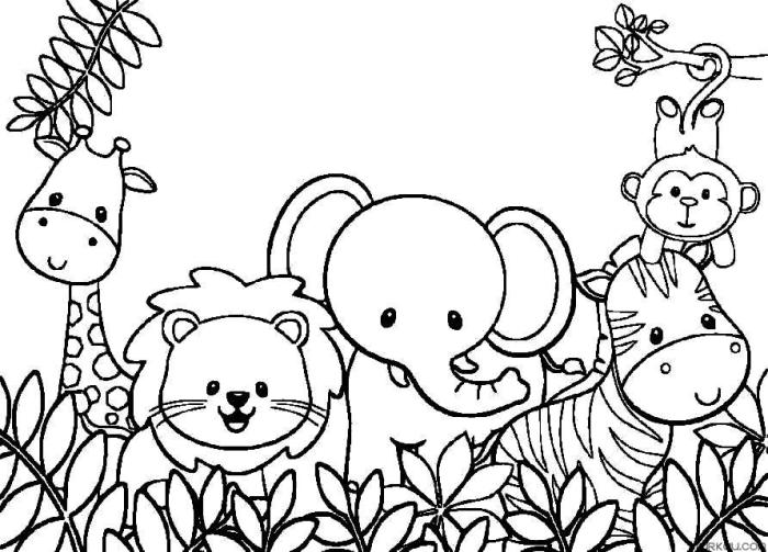 Animals zoo for coloring