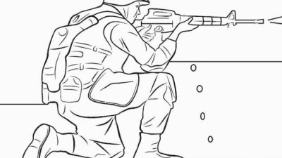 Anime army coloring pages