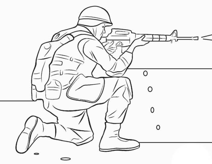 Anime army coloring pages