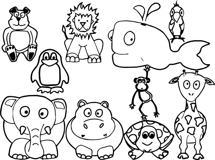 Free animals coloring pages