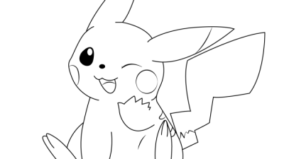 Anime coloring pages pikchu