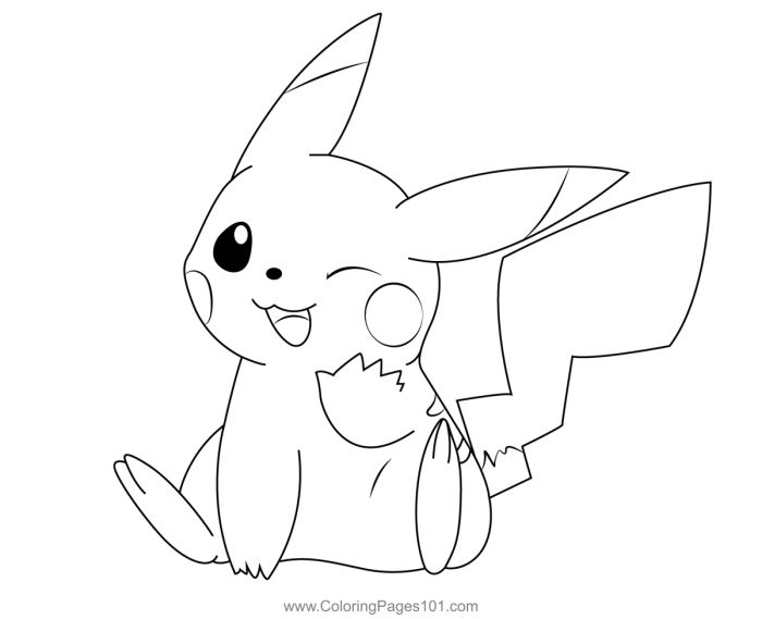 Anime coloring pages pikchu