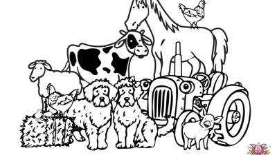 Cute Farm Animals Coloring Pages Fun for All!