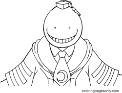 Anime Assassination Classroom Coloring Pages