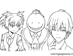 Anime Assassination Classroom Coloring Pages