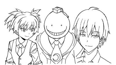 Anime Assassination Classroom Coloring Pages