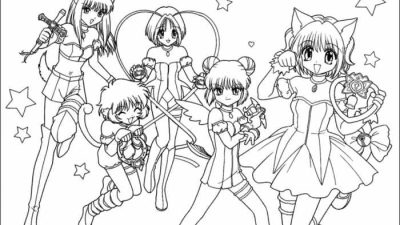 Anime coloring pages tokyo mew mew