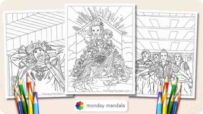 Stranger things coloring book