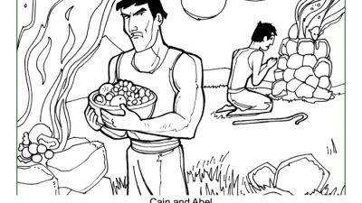 Cain and abel coloring book