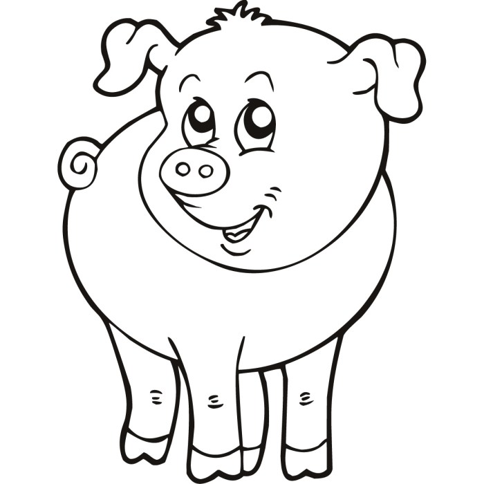 Coloring pages farm animals and their babies