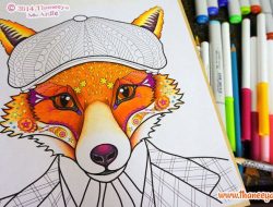 Dapper Animals Coloring Book A Creative Project