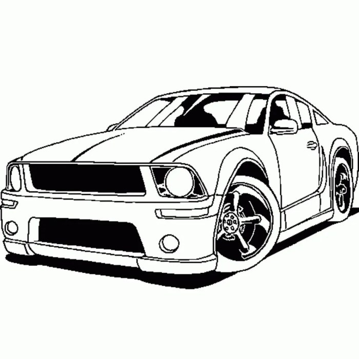 Car coloring book pages