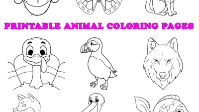 Coloring Page for Kids Animals