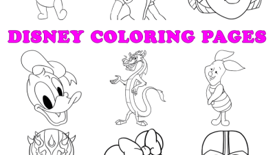 Anime disney characters coloring pages