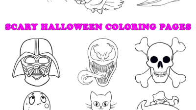 Coloring pages of scary animals