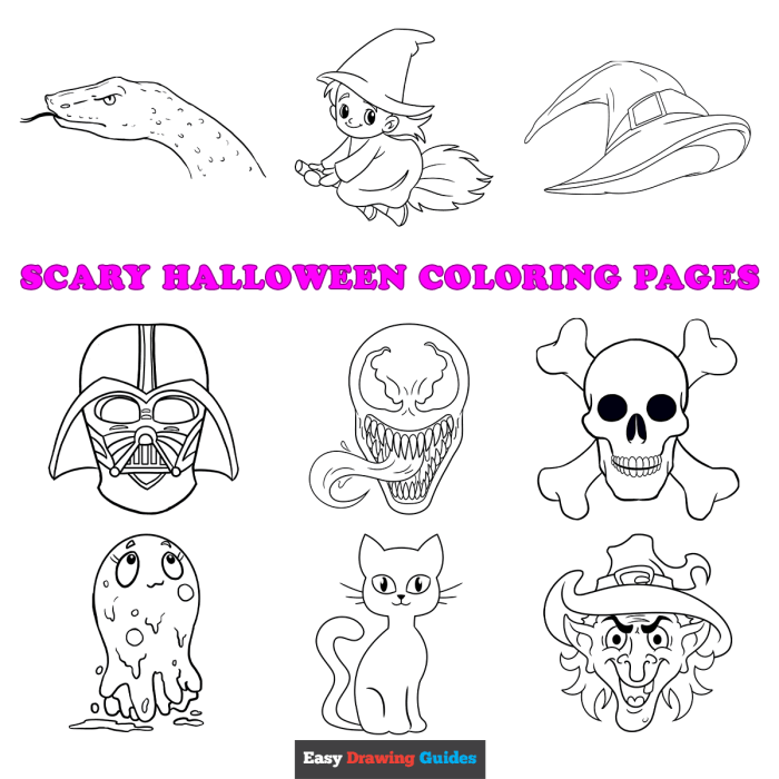 Coloring pages of scary animals