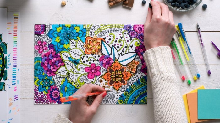 Grown up coloring books