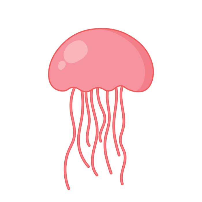 Animated jellyfish coloring pages