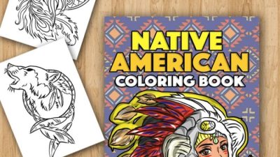 Native american coloring book pages