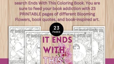 Colleen Hoover Coloring Book A Visual Journey