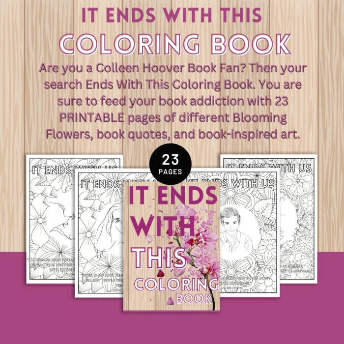 Colleen hoover coloring book