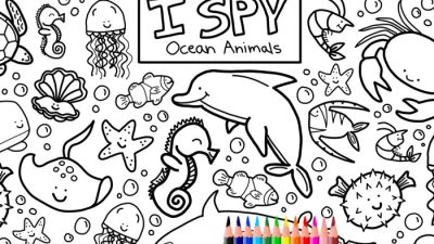 Coloring Page of Sea Animals A Deep Dive