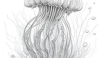 Animated Jellyfish Coloring Pages A Deep Dive