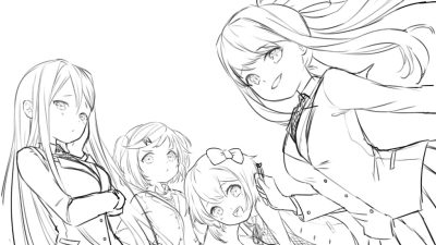 Anime coloring pages doki doki