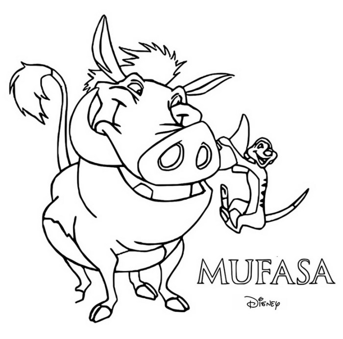 Lion king coloring book pages