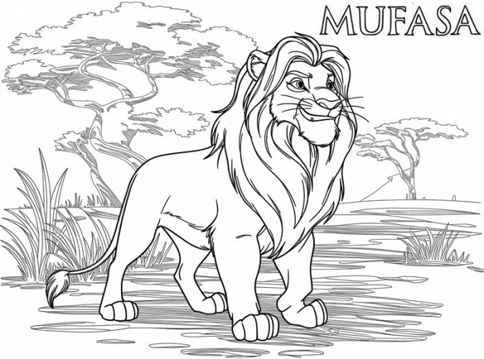 Lion king coloring book pages