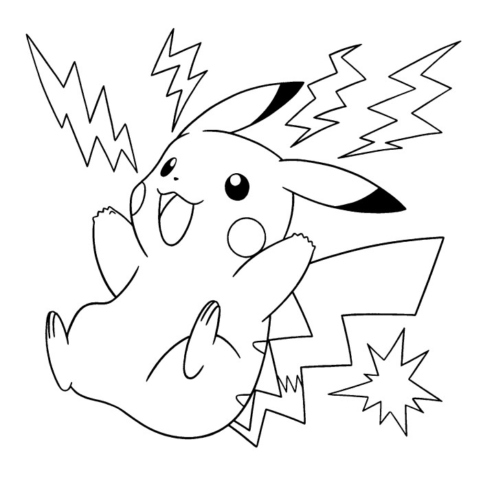 Anime coloring pages pikchu