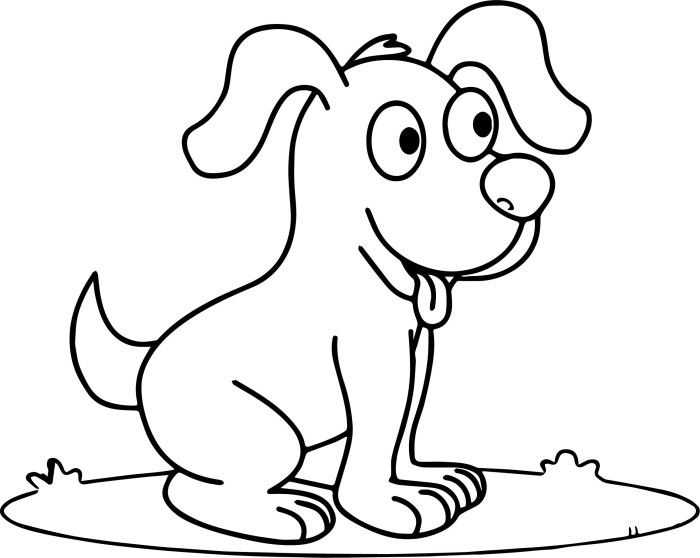 Animated dog coloring pages