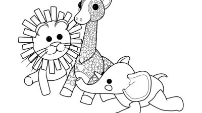 Coloring Pages Stuffed Animals