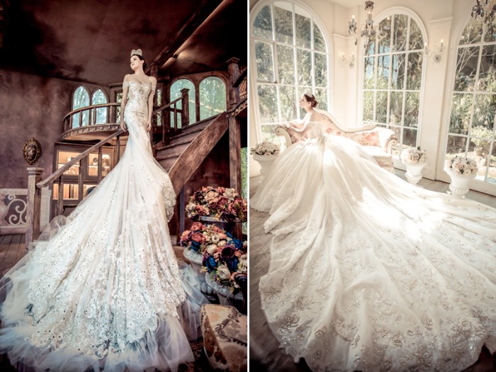 Wedding dress snow white