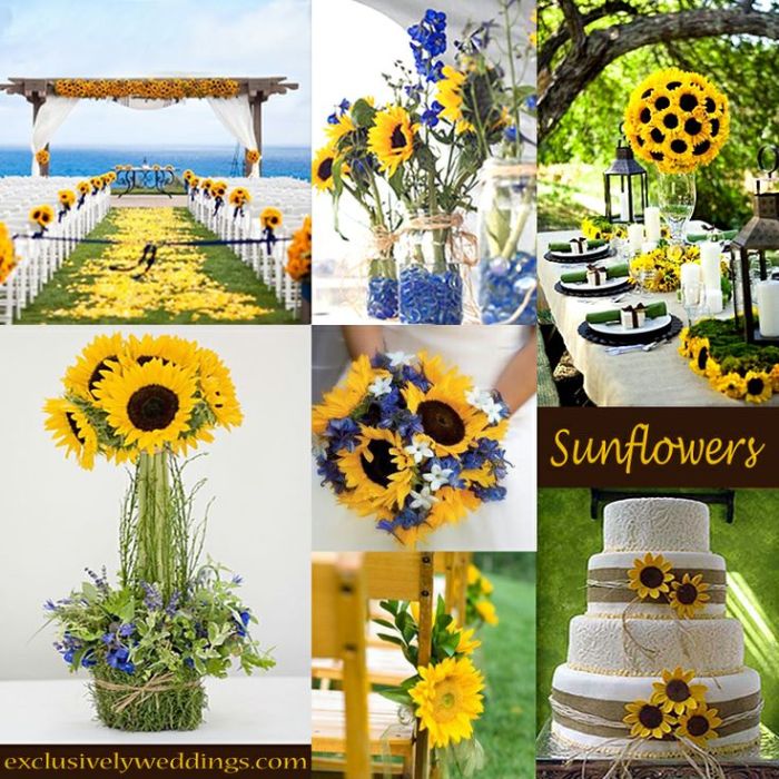 Sunflower dresses for wedding