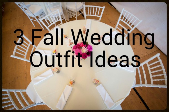 Dressing for fall wedding