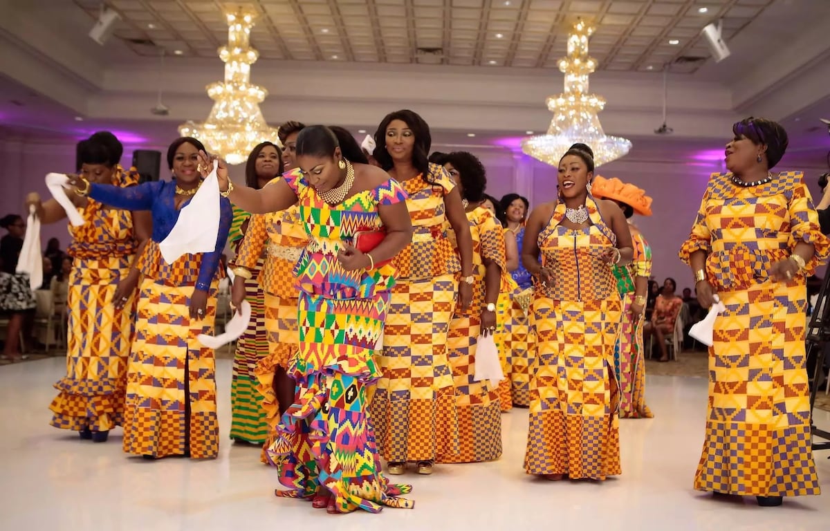 Ghana traditional wedding dress