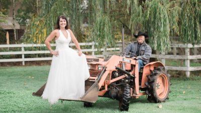 Lace wedding dress halter