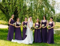 Dark Purple Dresses for Wedding Guests