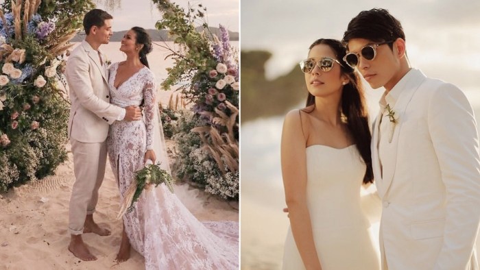 Wedding dresses for an island wedding